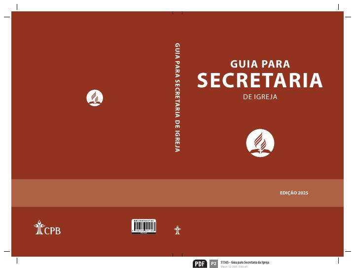 Capa de Secretaria de Igreja 2026